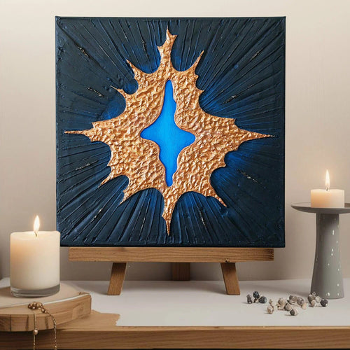 20×20cm 3D Abstract Textured Canvas Wall Art Panel