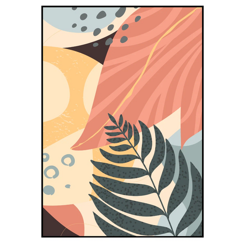 2Pcs 40x50cm Tropical Leaves Canvas Wall Art Set