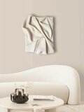 Plaster panel on the wall for interior decor, 40x30 cm