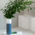 Vase for flowers 25 cm, Lave Home Cylinder bleu, like. by Villeroy & Boch