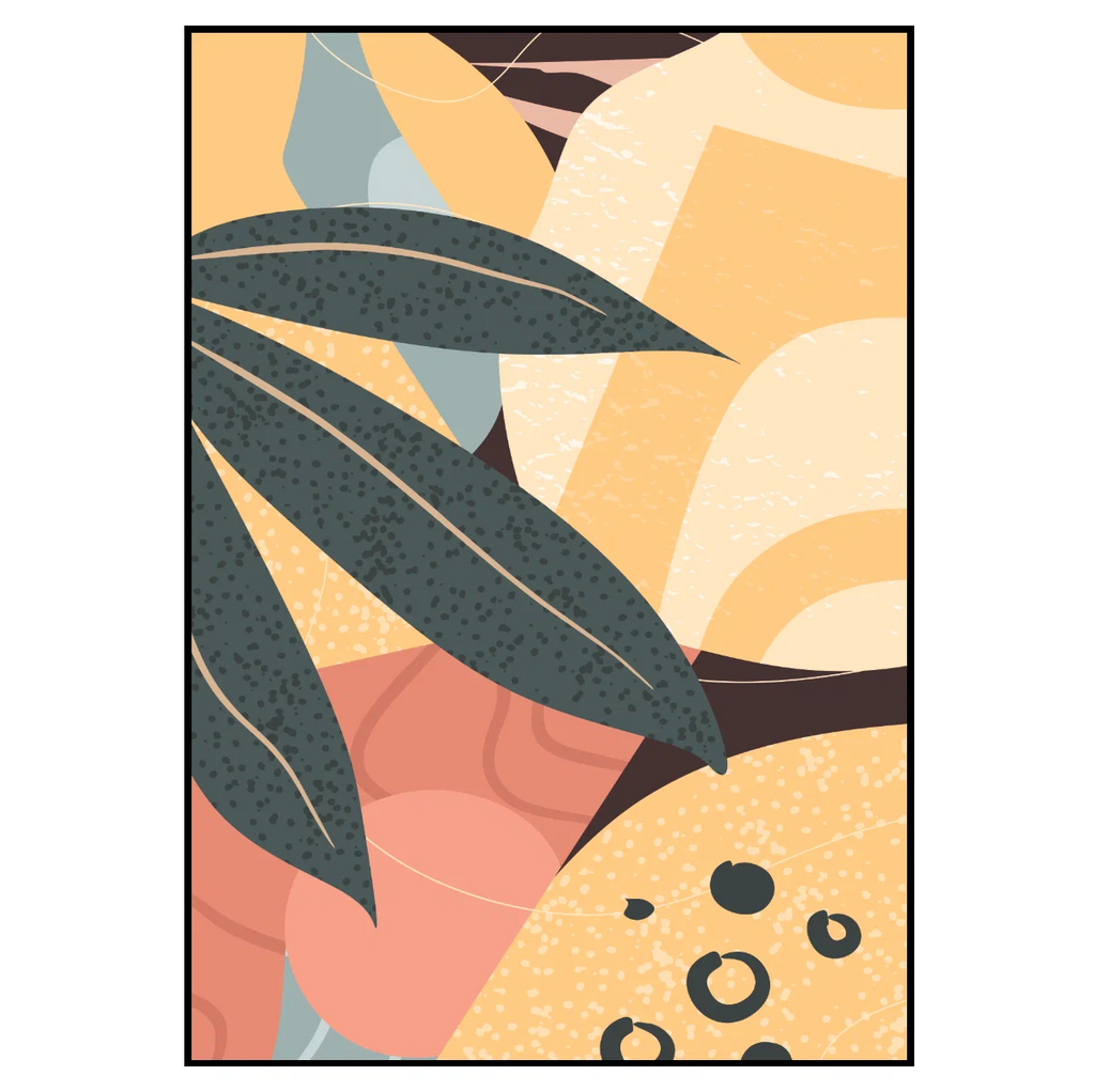 2Pcs 40x50cm Tropical Leaves Canvas Wall Art Set