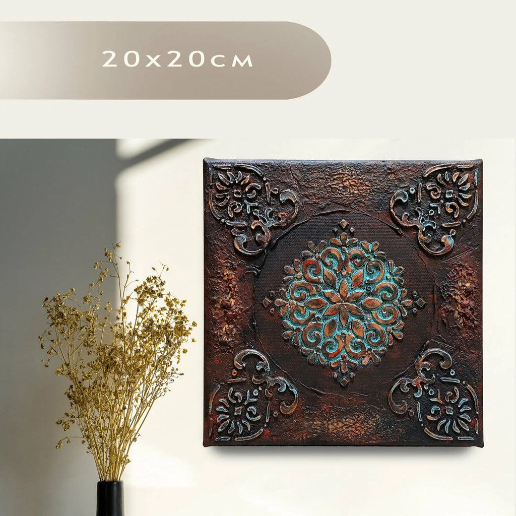 20x20cm 3D Handmade Textured Canvas Wall Art