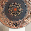 Round 30cm Handmade 3D Abstract Texture Canvas Wall Panel