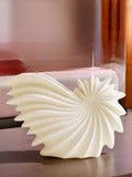 Vase for flowers and dried flowers, ceramic 24 cm, table, white and blue