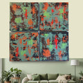 Modular painting for interior 40x40cm, handmade, abstraction, acrylic painting on canvas, wall, author's