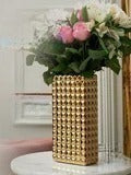 Vase decorative interior ceramic large Florence white for flowers, for decor and comfort of the interior of the house