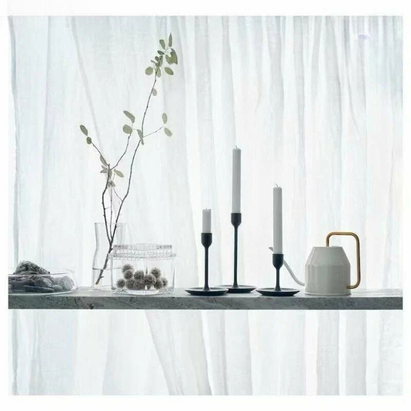 3 Pack Fulltalig Ikea Retro Old Blue 10-Candle Candlestick Set