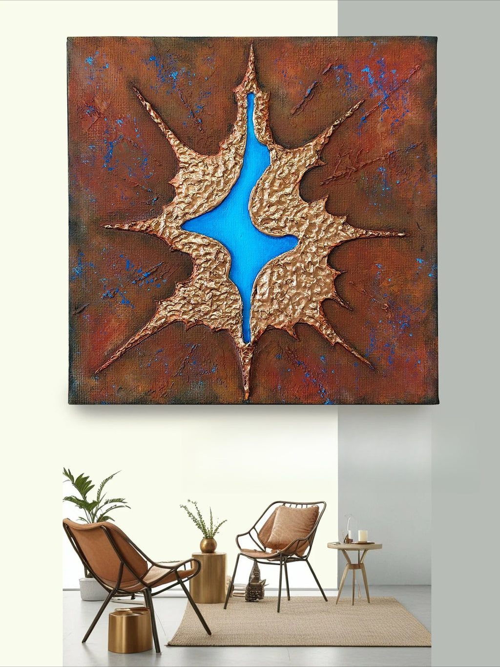 20×20cm Handmade 3D Abstract Acrylic Canvas Wall Art