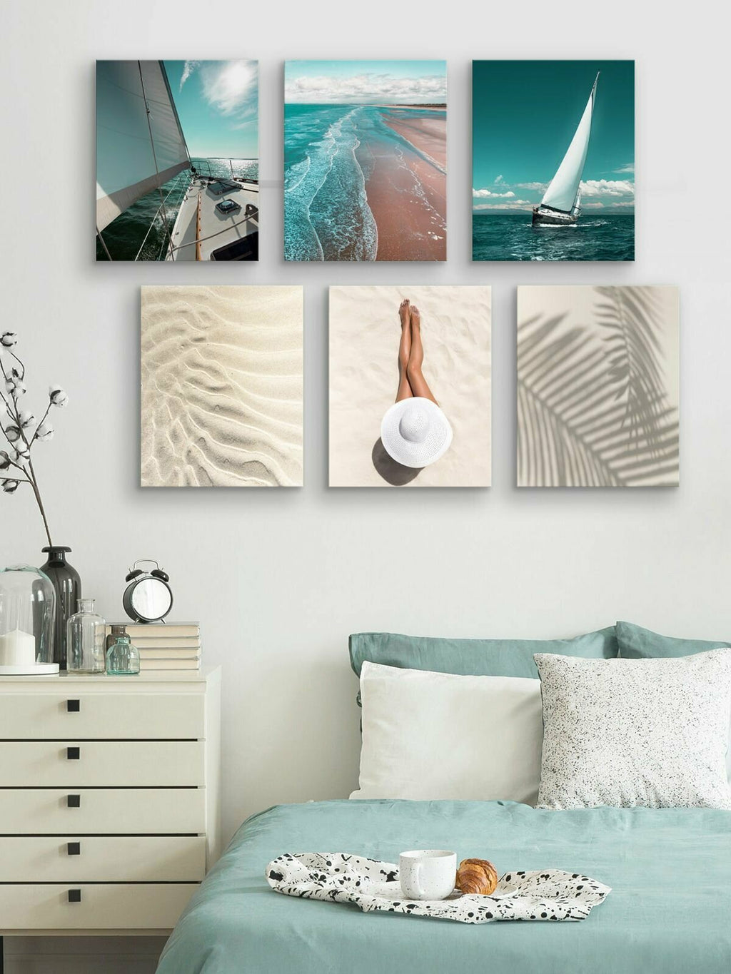 6Pcs Topposters Framed Canvas Prints 114x94cm