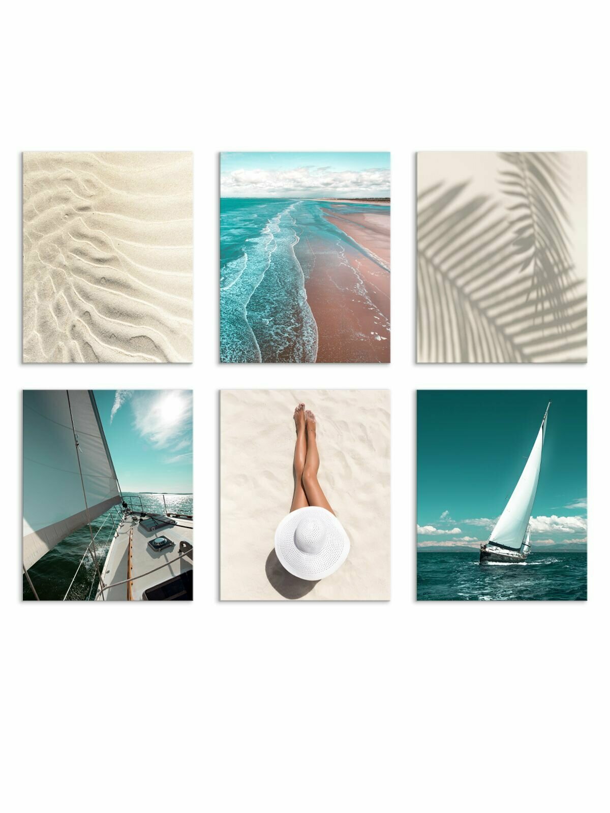 6Pcs Topposters Framed Canvas Prints 114x94cm