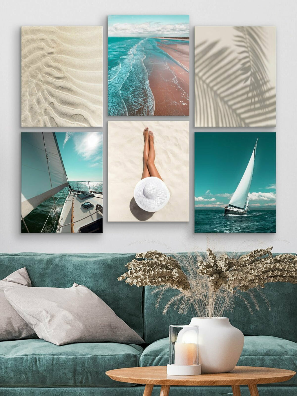 6Pcs Topposters Framed Canvas Prints 114x94cm