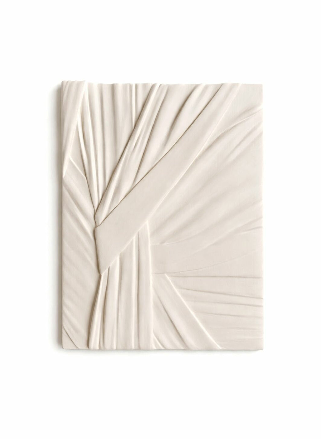 Plaster panel on the wall for interior decor, 40x30 cm