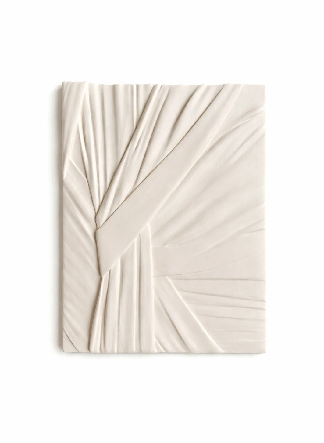 Plaster panel on the wall for interior decor, 40x30 cm