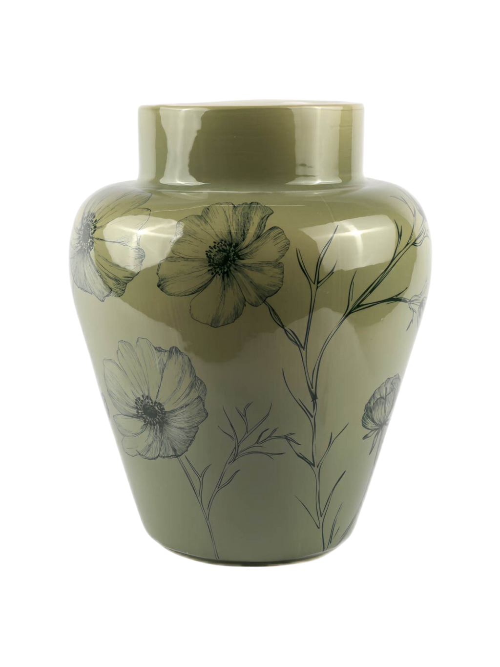 Ilyinskaya Dymov Ceramics Cosmetics Evening Green Ceramic Vase