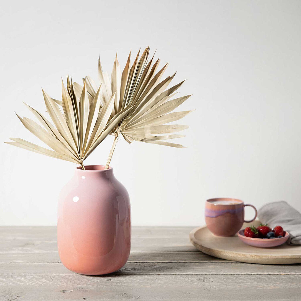 Perlemor Home 22cm Tall Ceramic Vase