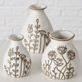 Blom 3Pcs Ceramic Vase Set 8-11cm Boltze