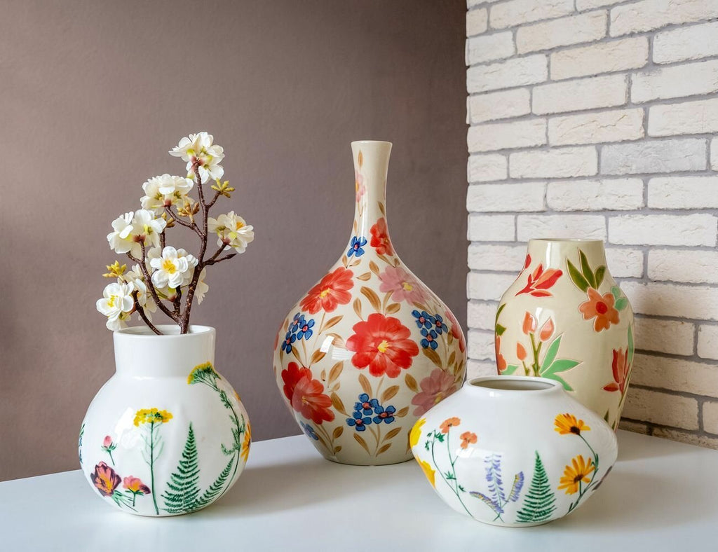 Handmade Summer Morning Kaemingk 28cm Ceramic Vase