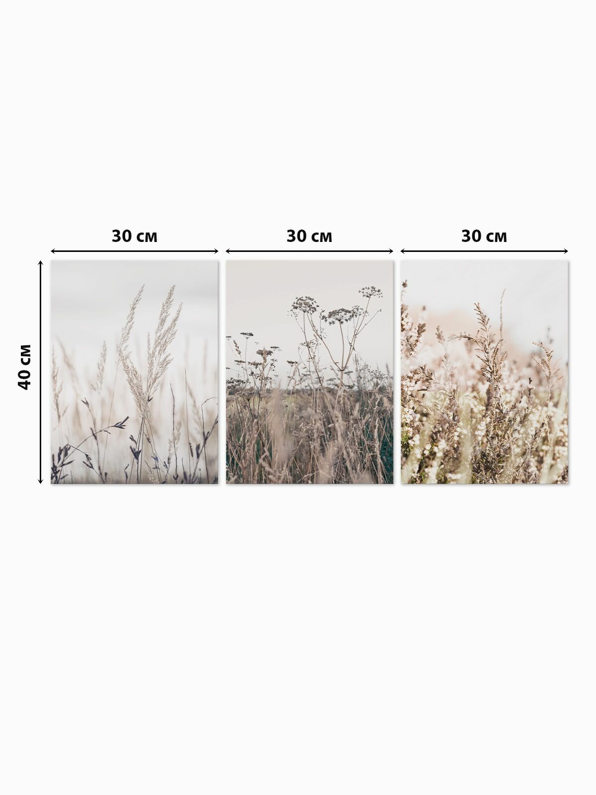 Topposters 3Pcs 30x40cm Canvas Wall Art Set